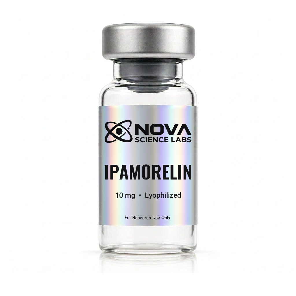 Ipamorelin research peptide vial