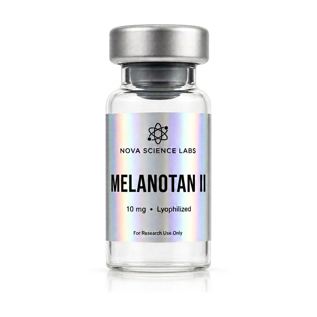 Melanotan II research peptide vial