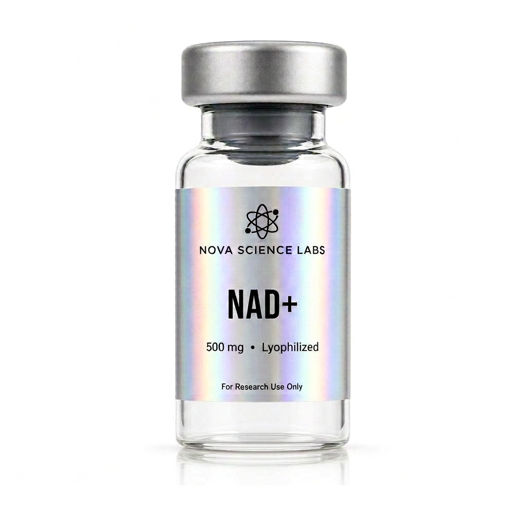 NAD+ research peptide vial