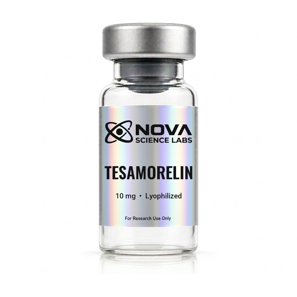 Tesamorelin research peptide vial